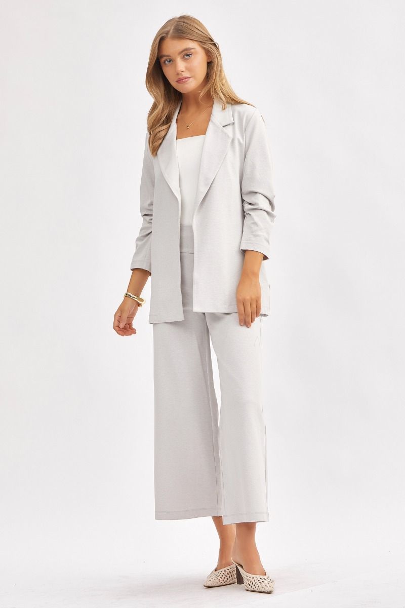 Dear Scarlett:Big Money Moves 3/4 Sleeve Blazer