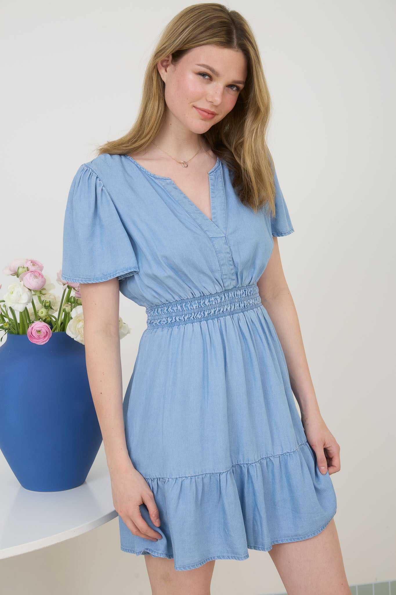 Unchained Melody Flounce Mini Dress