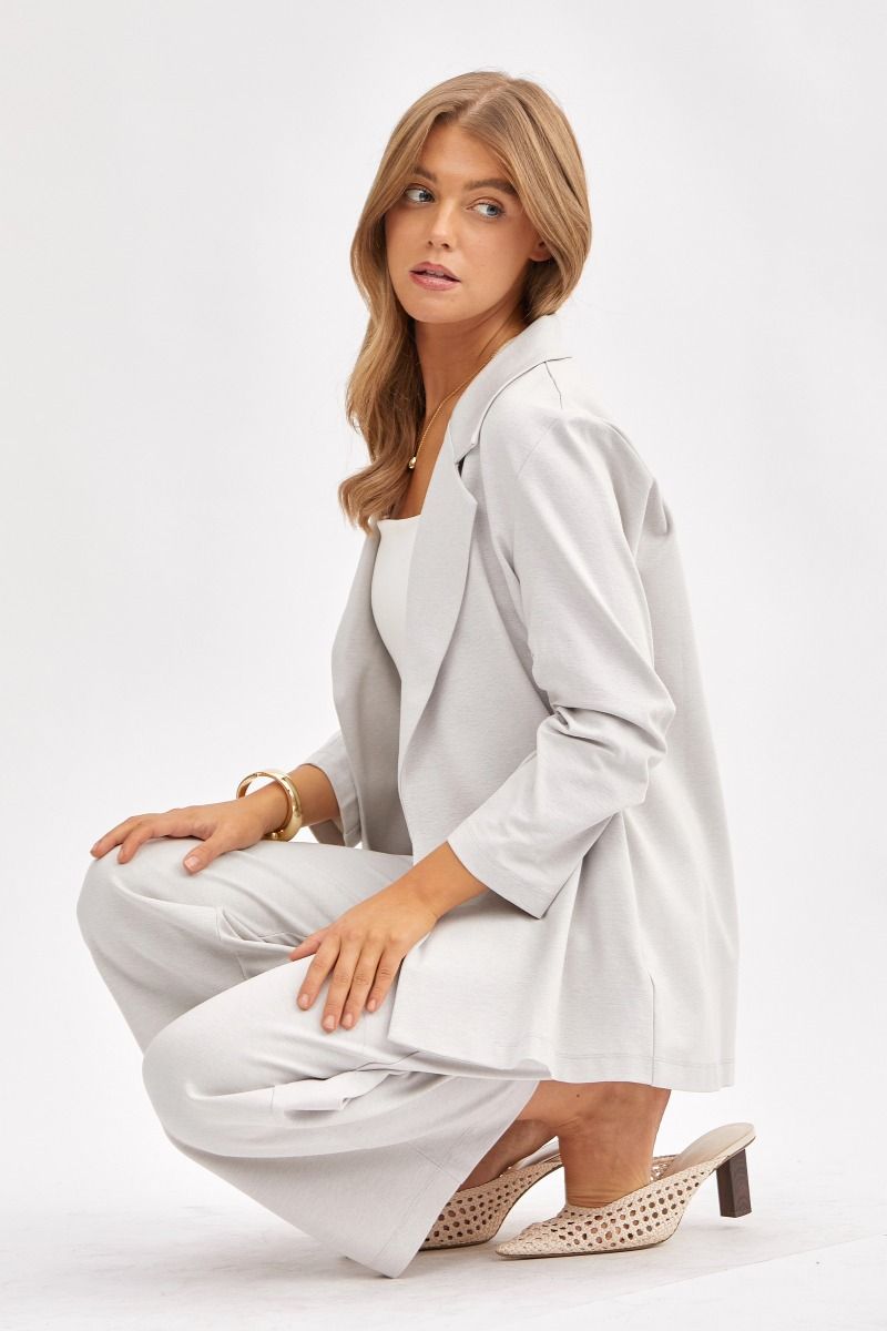 Dear Scarlett:Big Money Moves 3/4 Sleeve Blazer