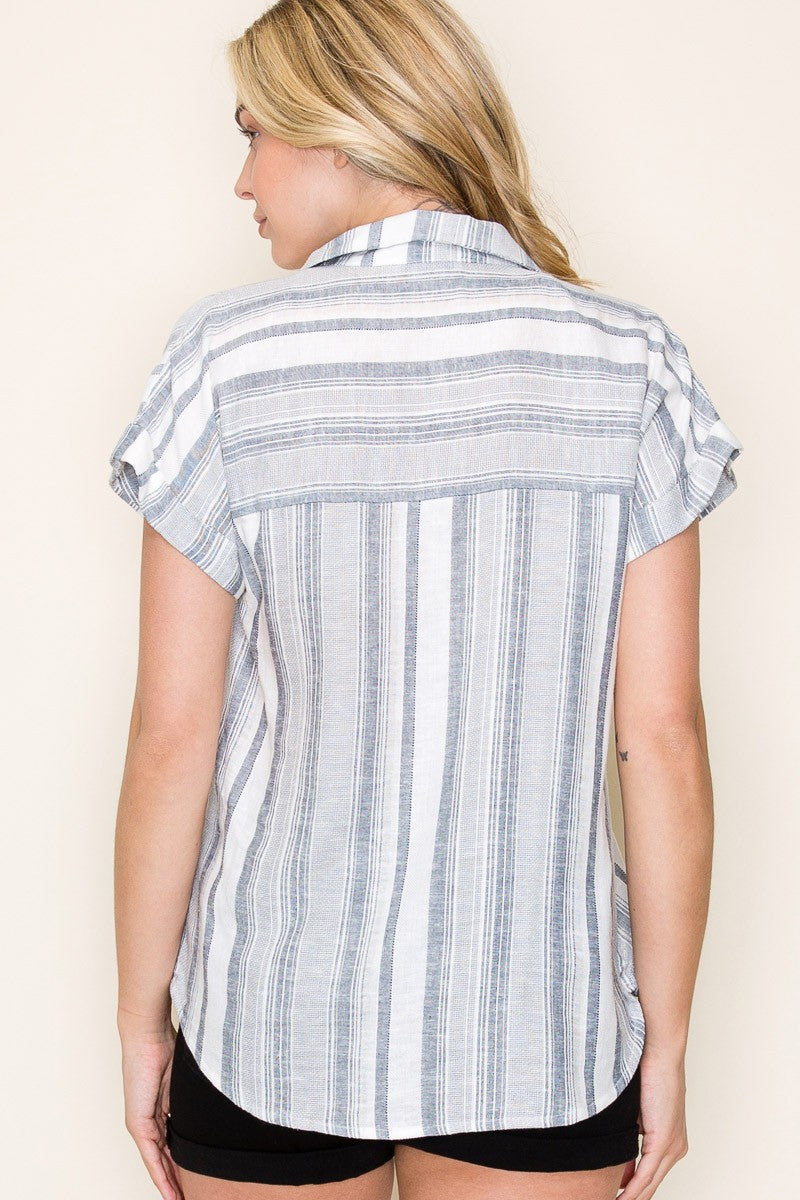 Endless Moods Roll Up Sleeve Blouse
