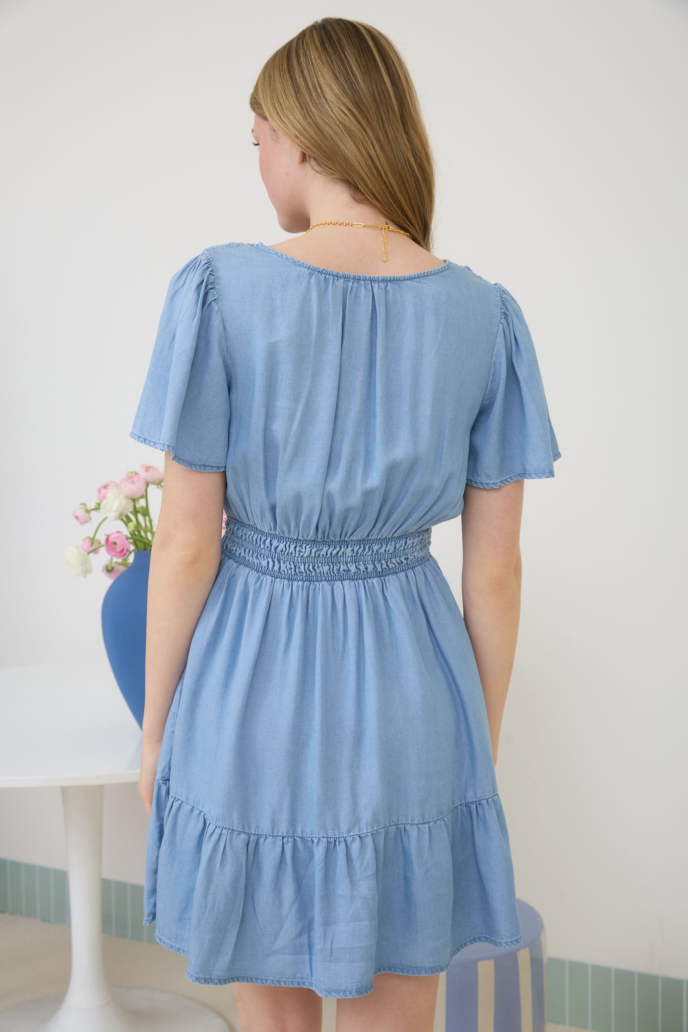 Unchained Melody Flounce Mini Dress