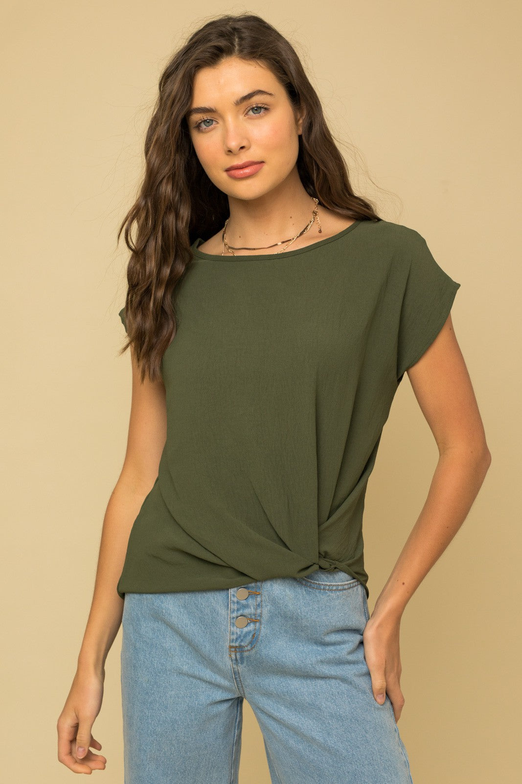 Neasa Twist Hem Top- 13 Colors!.