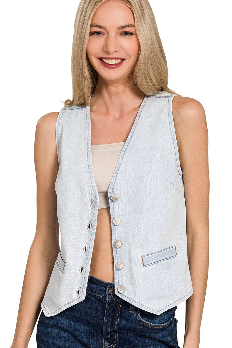 Did My Part Denim Vest