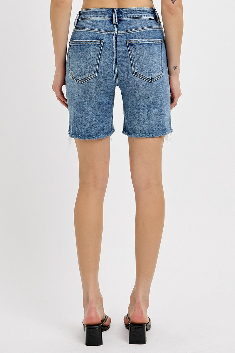 RISEN High Rise Tummy Control Bermuda Shorts