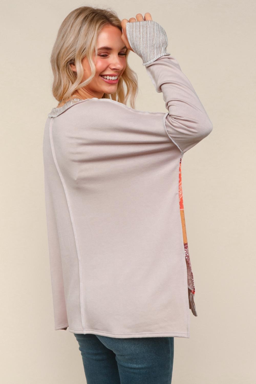 Patch Up Summer Reverse Stitch Top