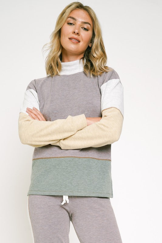 DOORBUSTER: Color Block Brushed Top