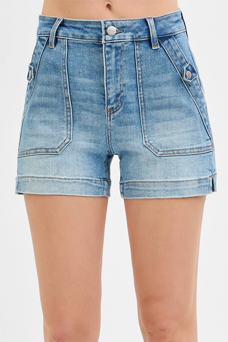 RISEN High Patched Pocket Shorts