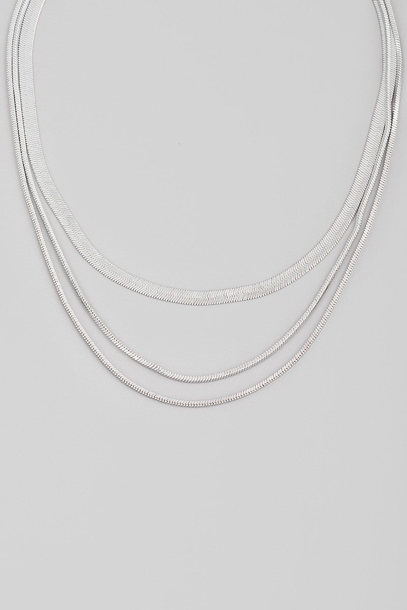 Multi Strand Snake Chain Necklace- 2 Colors!