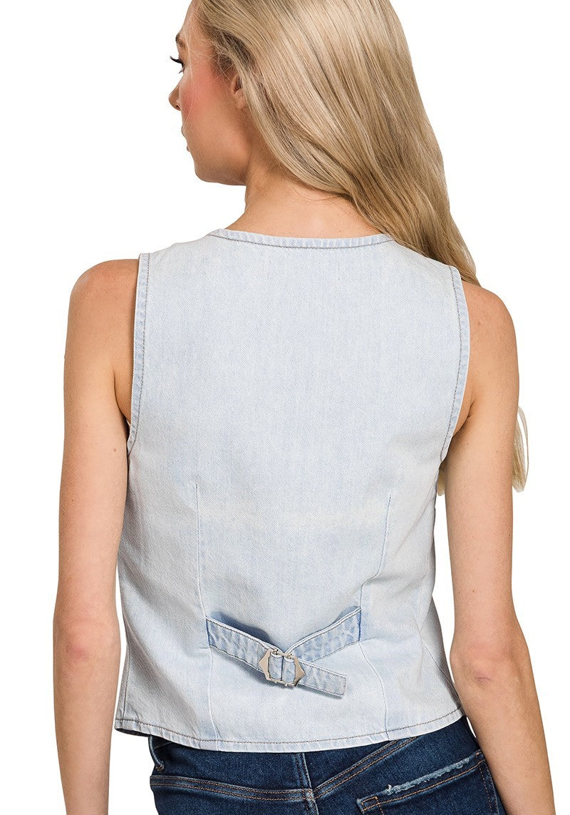 Did My Part Denim Vest