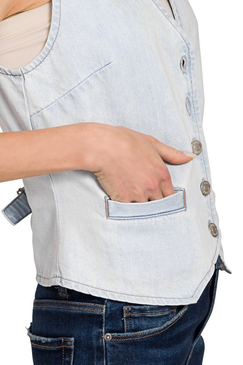 Did My Part Denim Vest