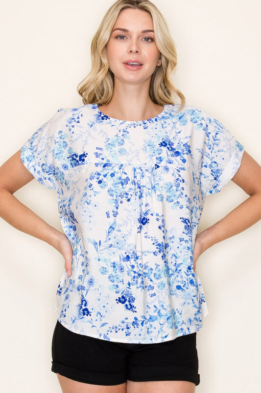 Out Of Bloom Floral Print Top