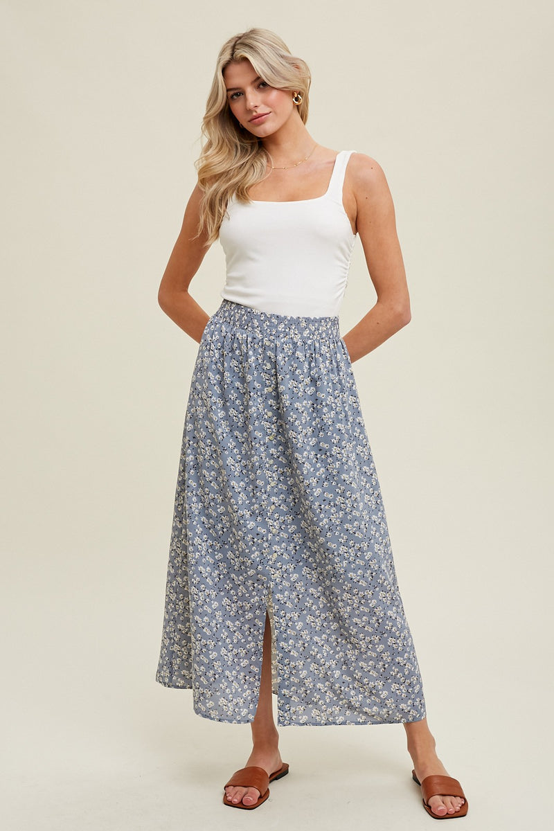 Junia Floral Midi Skirt - North Threads