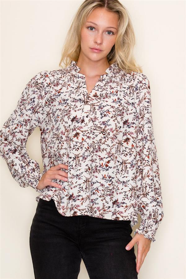 Grow Freely Floral Smock Blouse