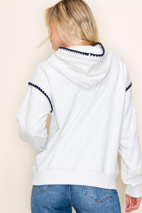 Contrast Hoodie