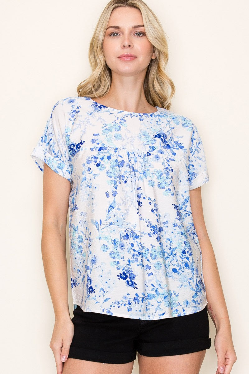 Out Of Bloom Floral Print Top