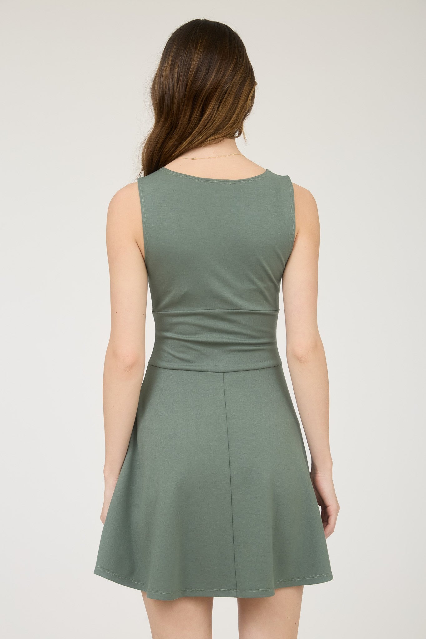 Bold Moves Sleeveless Flare Mini Dress