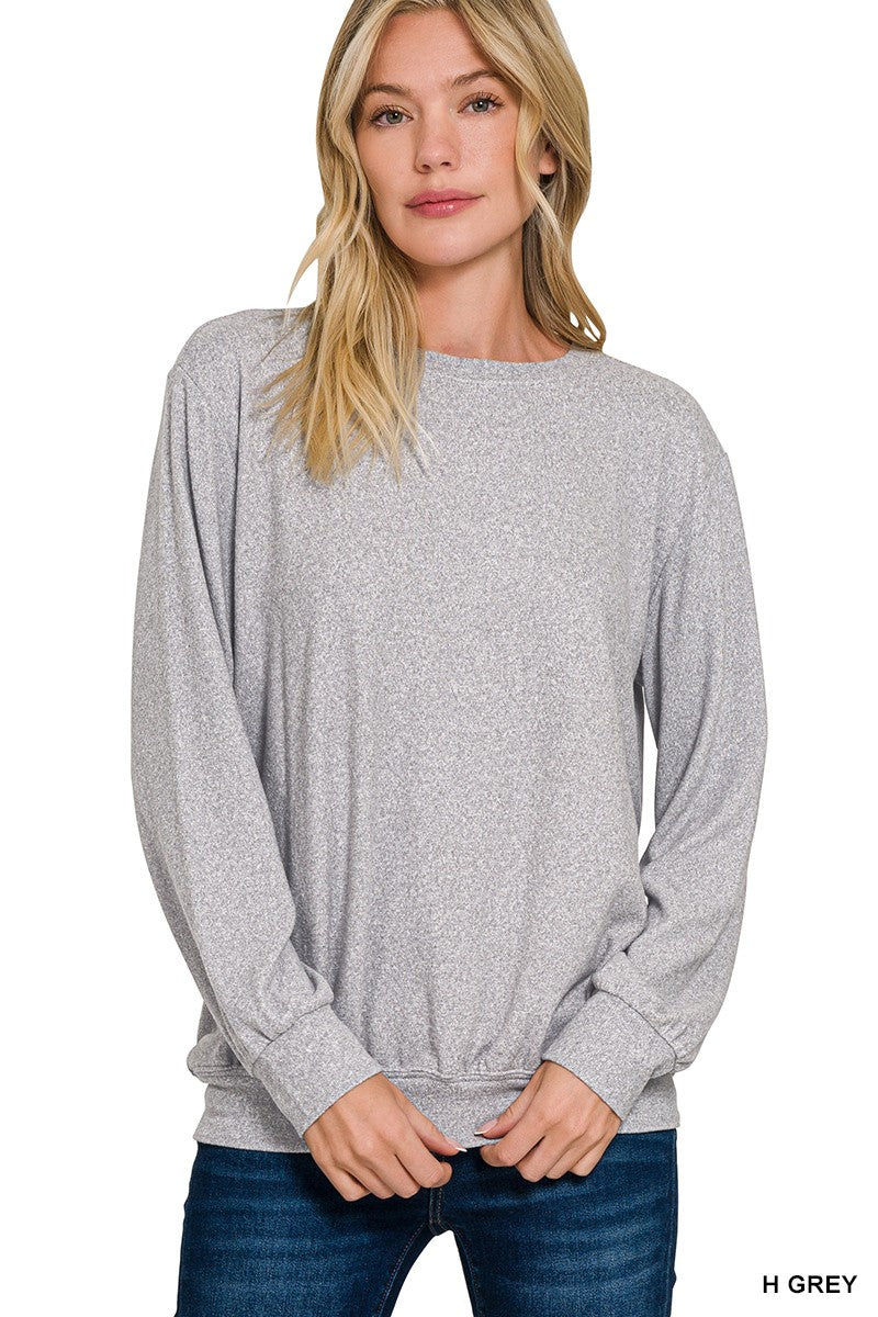 Moneisha Melange Soft Pullover