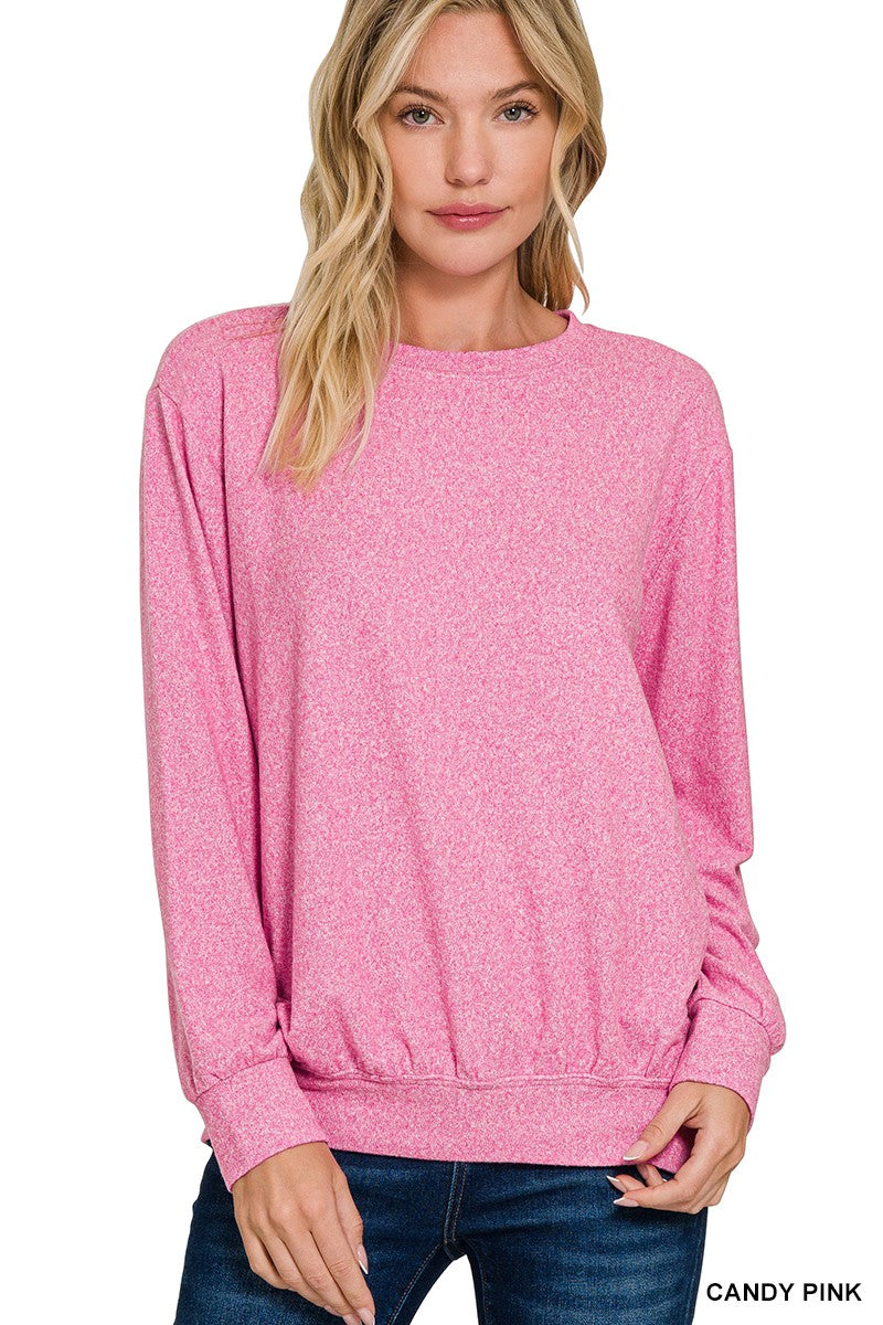 Moneisha Melange Soft Pullover