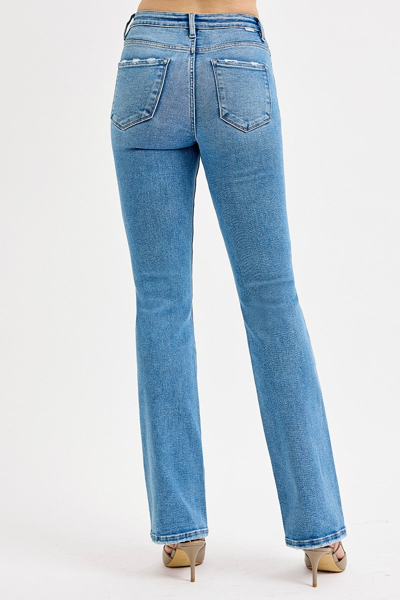 Risen Tummy Control Straight Jeans