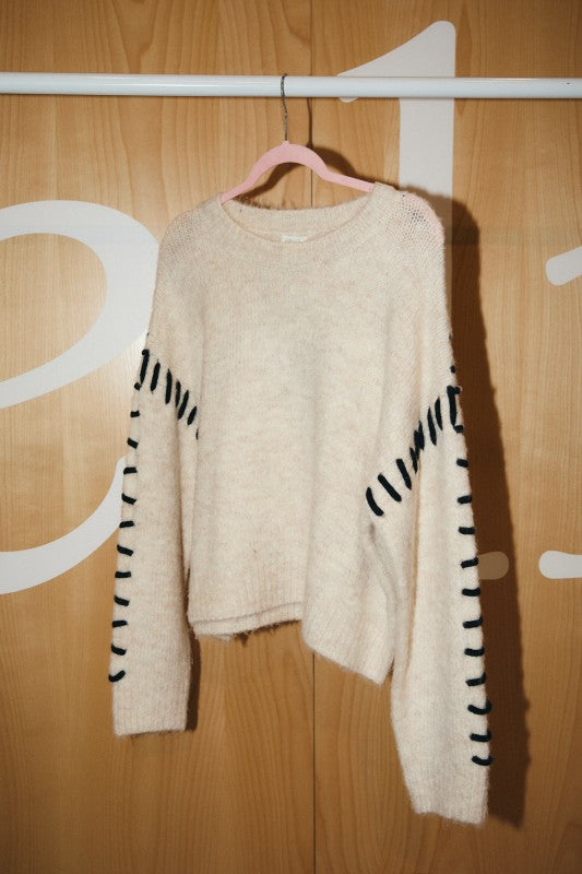 Stitch Detail Sweater Top