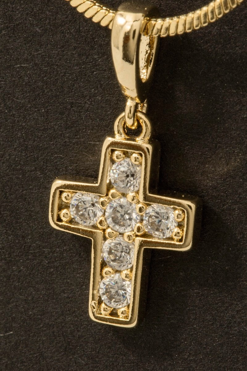 Cz Cross Pendant Necklace