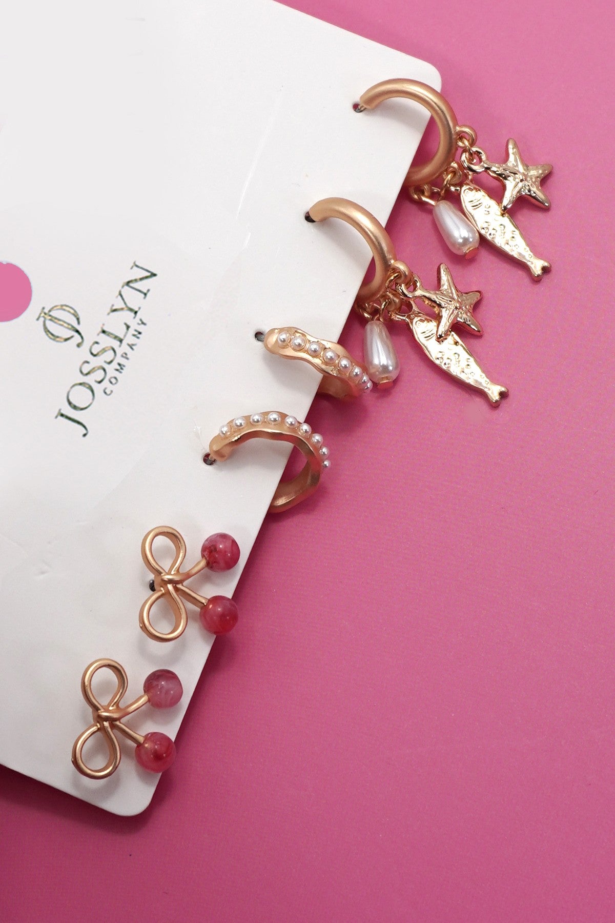 Coastal Charm Huggie Earring Set