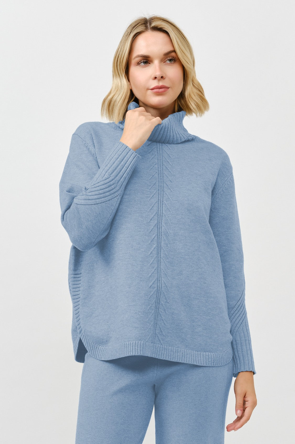 Turtle Neck Loose Pullover Sweater-2 Colors!