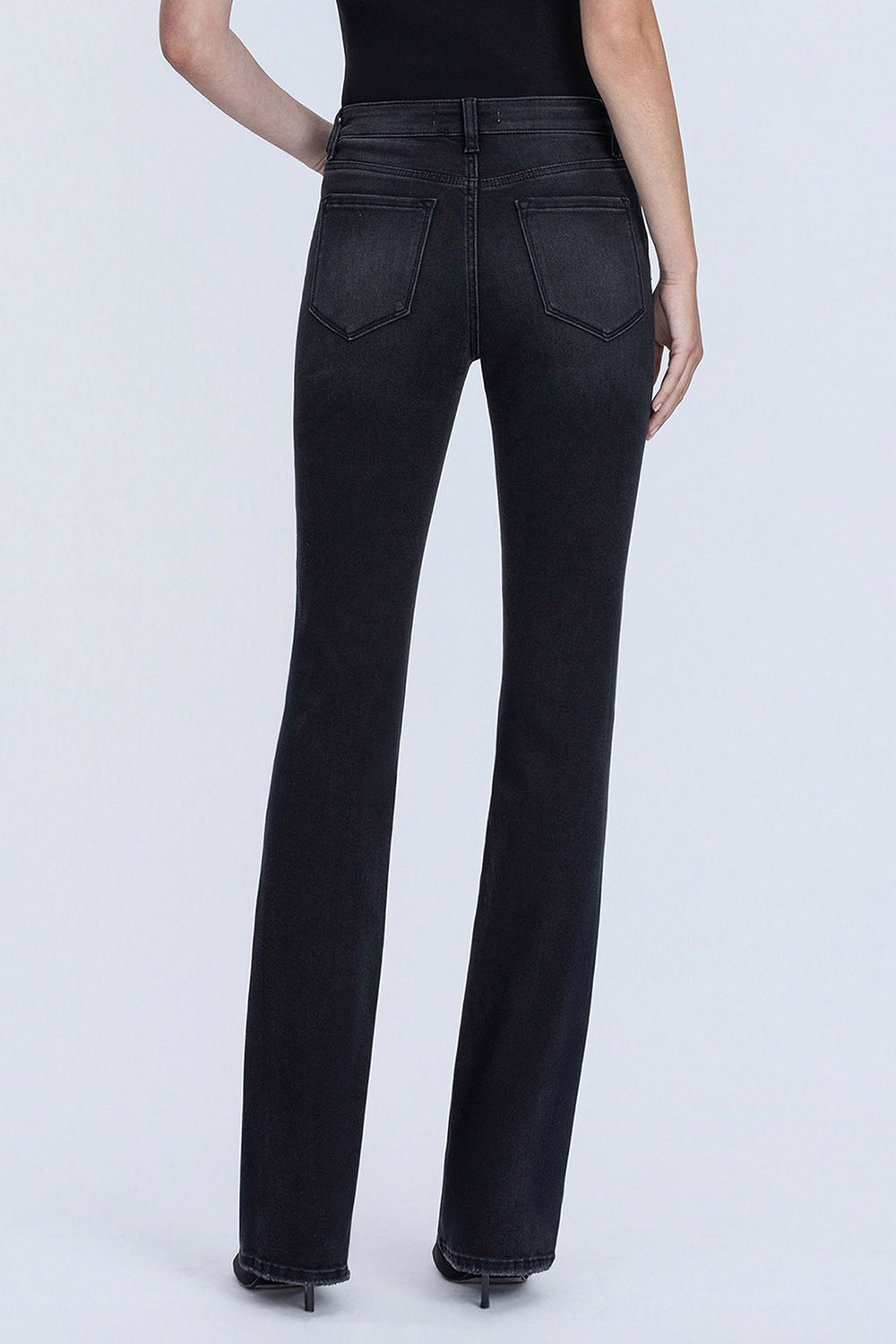 LOVERVET BY VERVET High Rise Full Length Black Bootcut Jeans