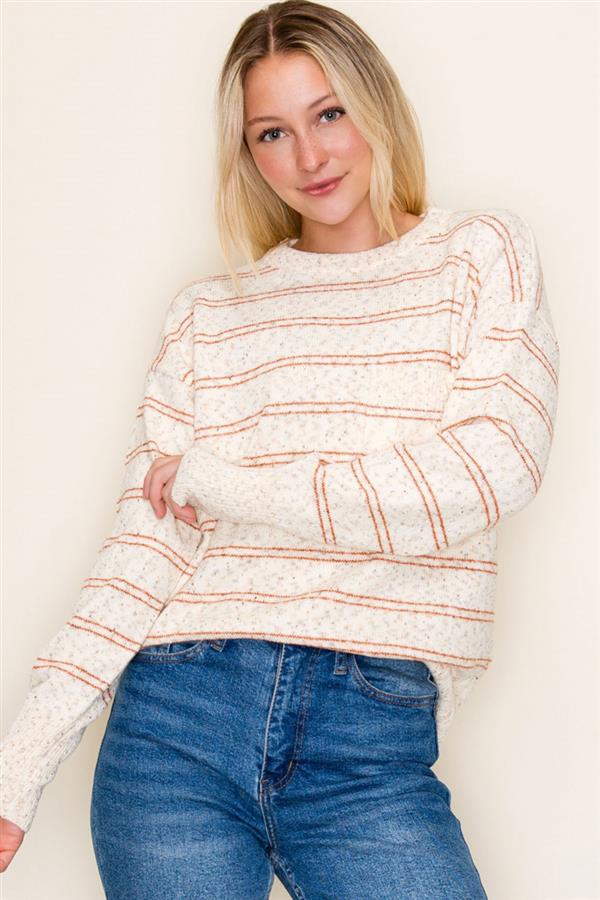 Nash Striped Crew Neck Sweater