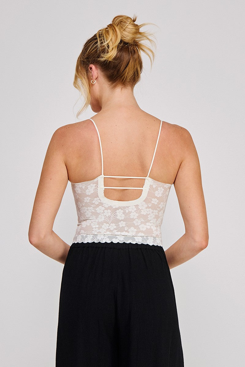 Floral Lace Sweetheart Bralette