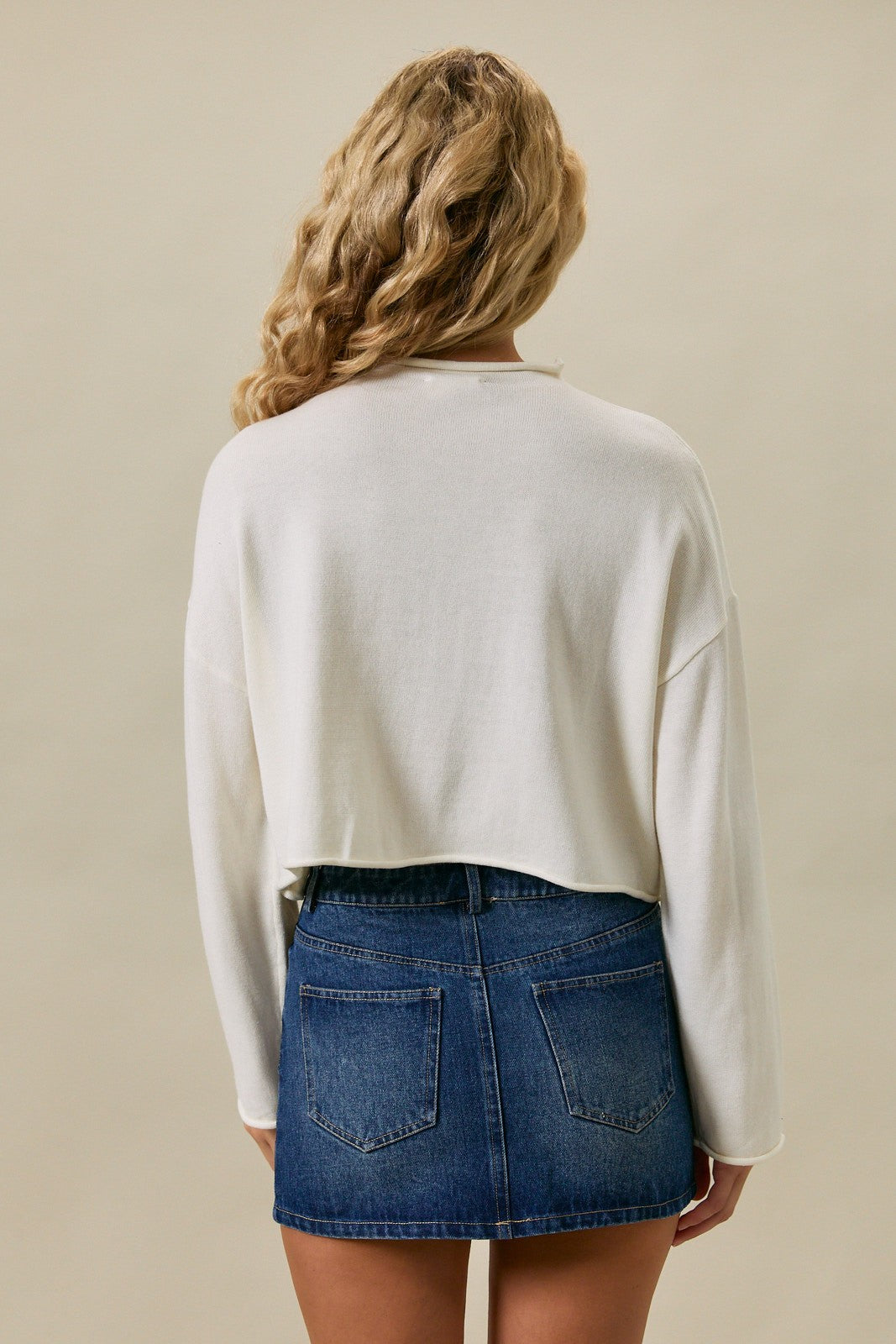 Eagle Mock Neck Sweater