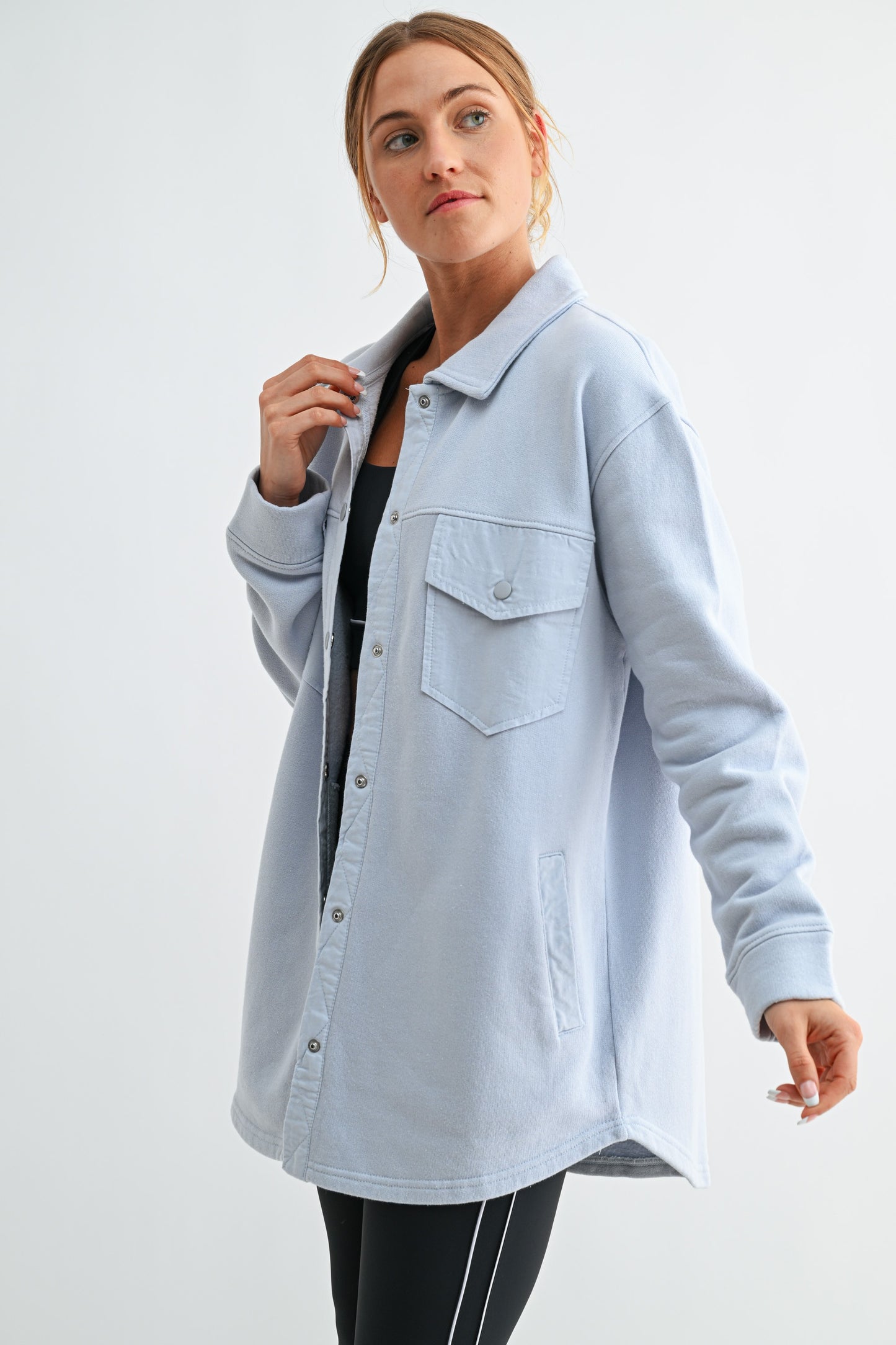 Mono B Fleece Shacket DOORBUSTER