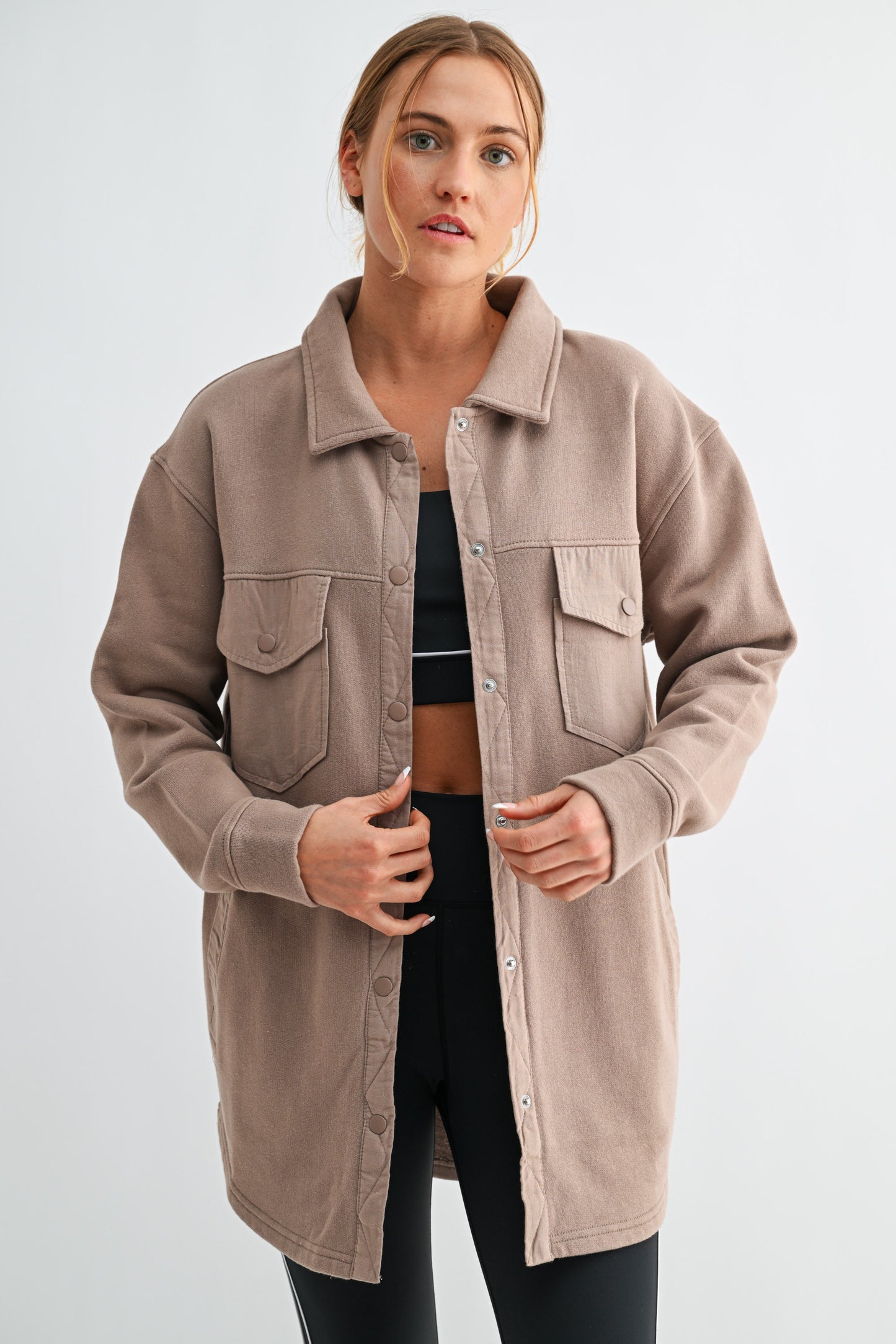 Mono B Fleece Shacket DOORBUSTER