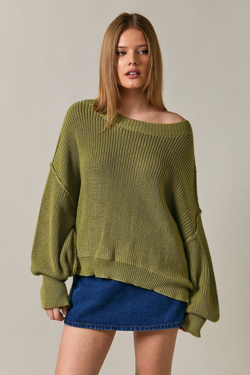 Mock Neck Pullover Sweater