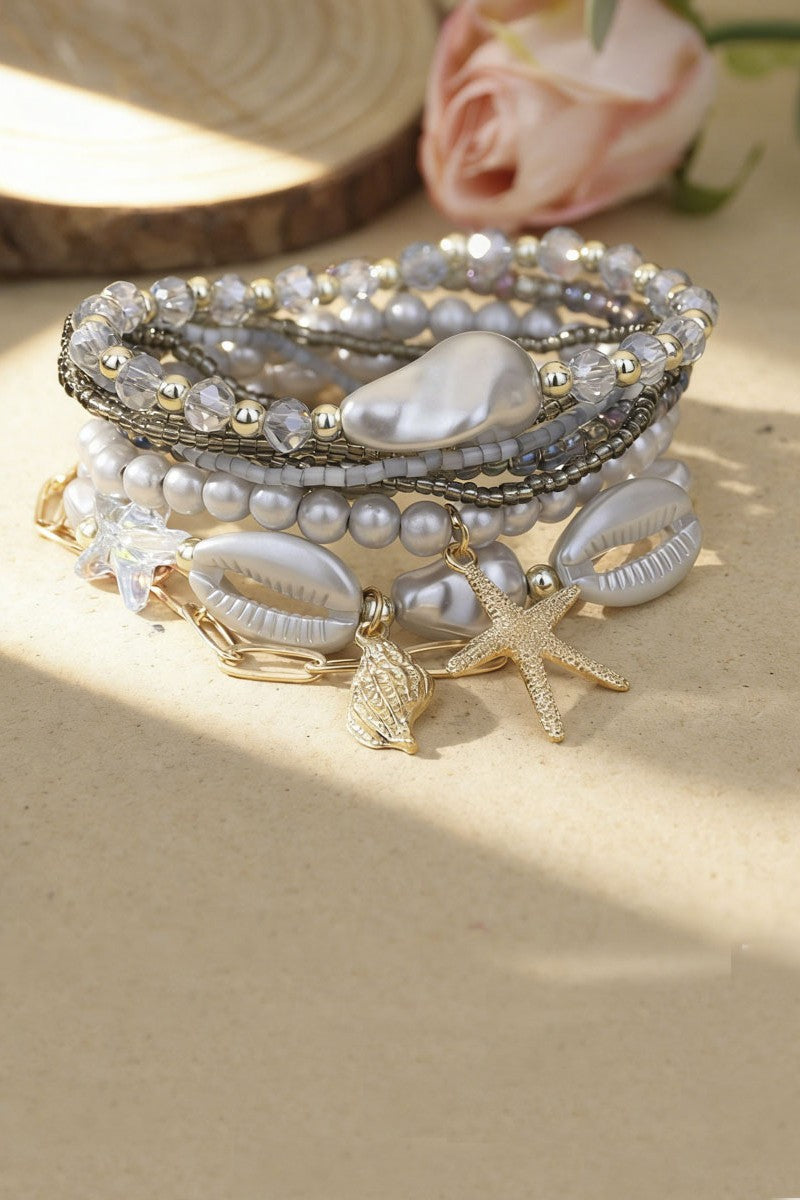Coastal Charm Bracelet Set- Assorted