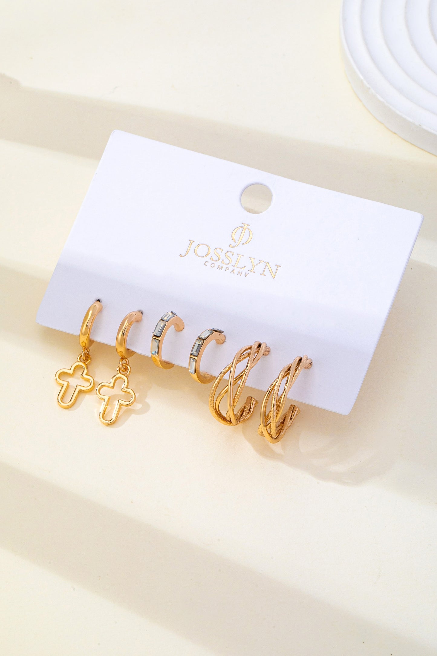 Gold Mixed Ear Stack Earring Set
