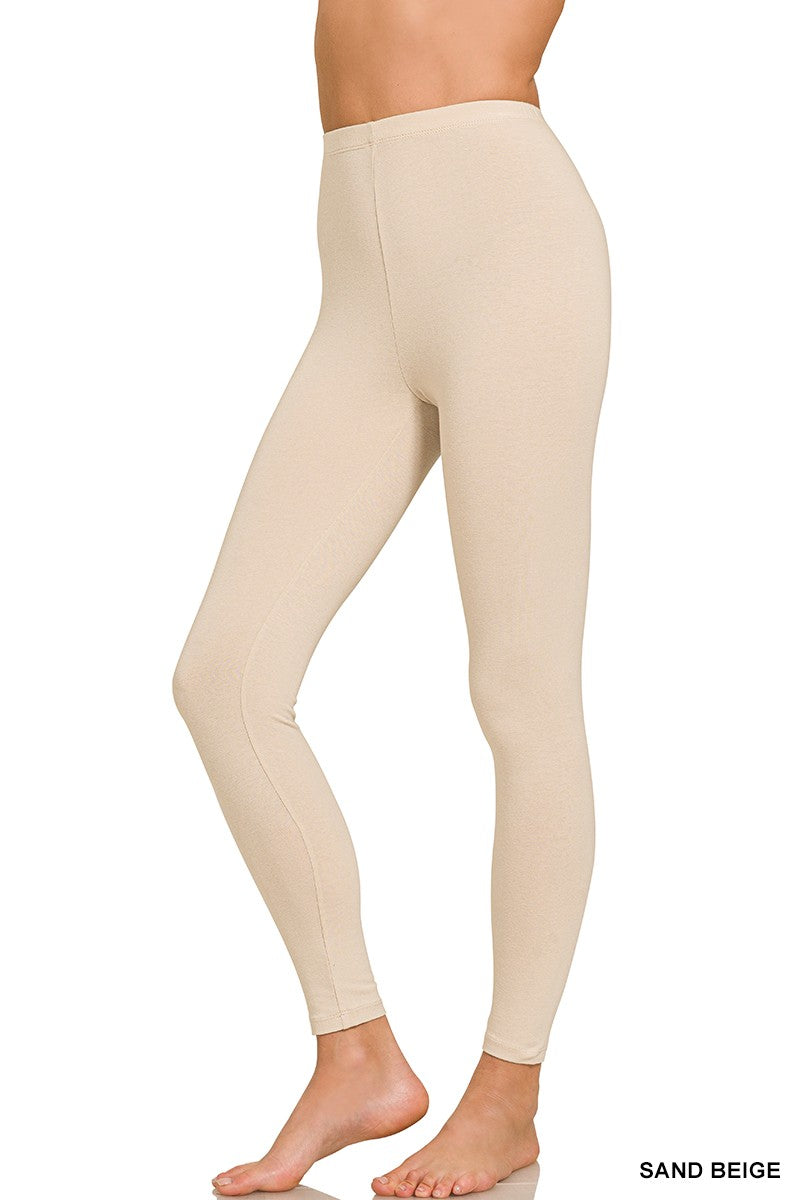 Premium Cotton Full Length Leggings