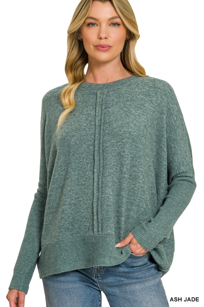 Brushed Hacci Oversized Sweater