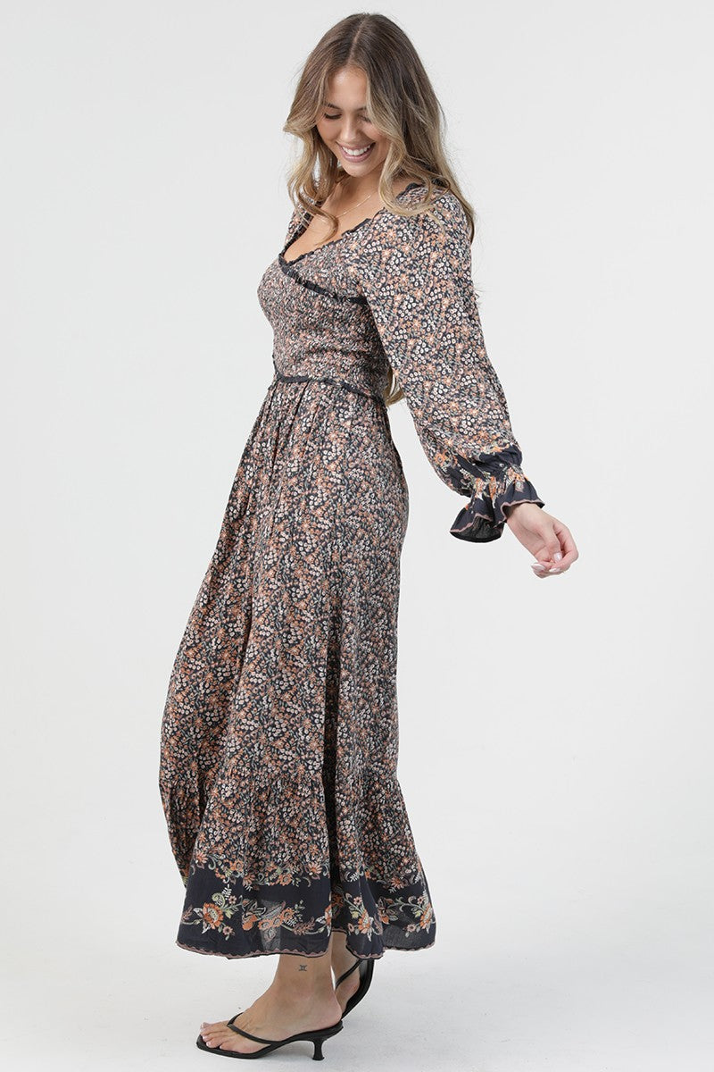 Floral Smocked Maxi Dress