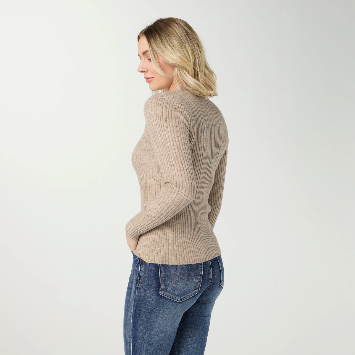 Lightweight Ribbed Crewneck Sweater