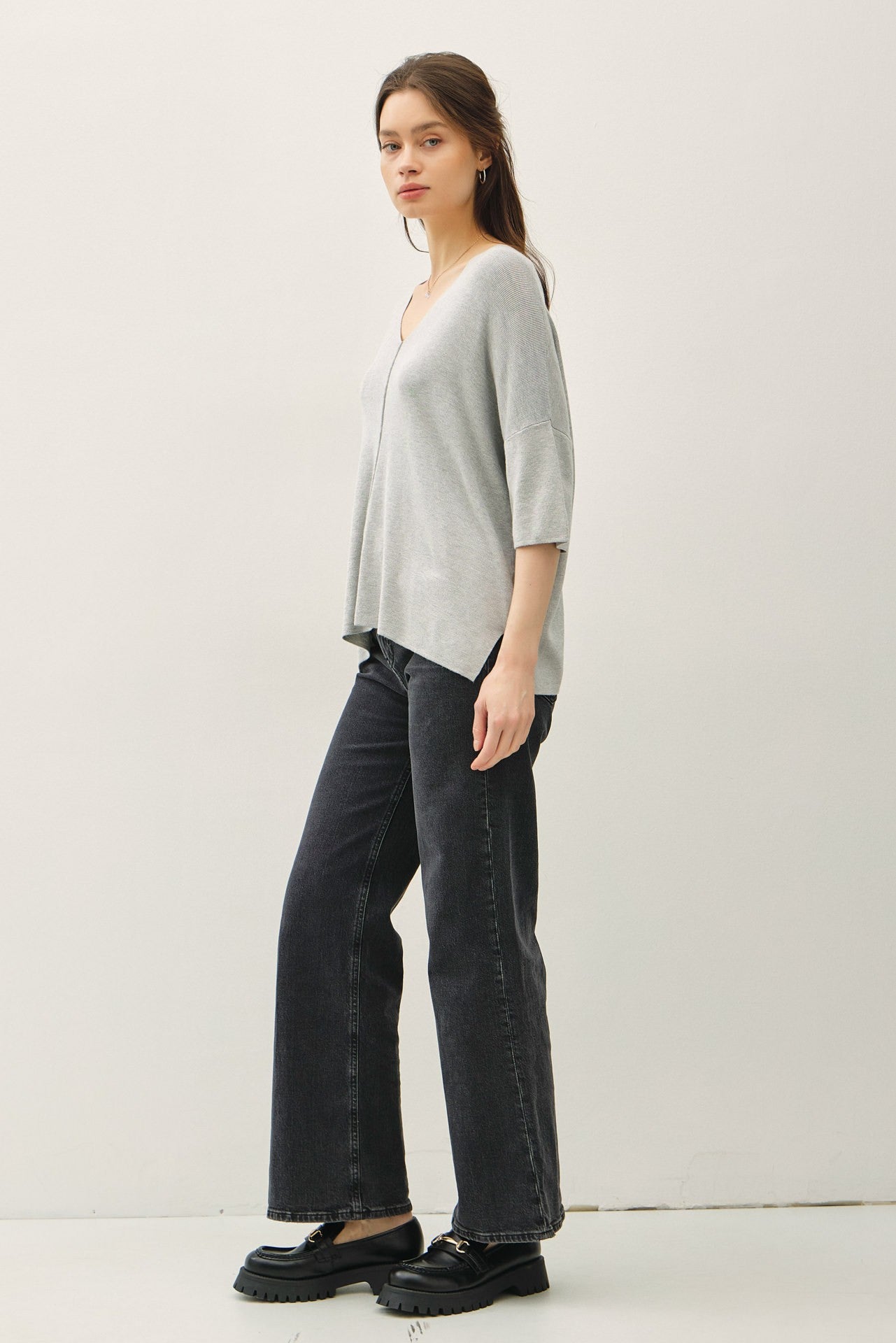 Lounge Cloud Half Sleeve Sweater Top