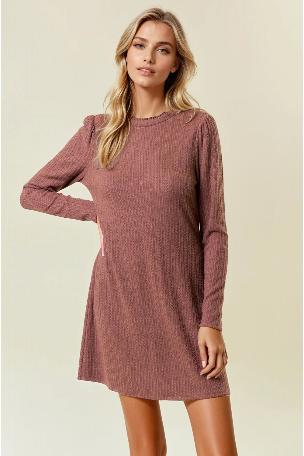 Textured Knit Dress