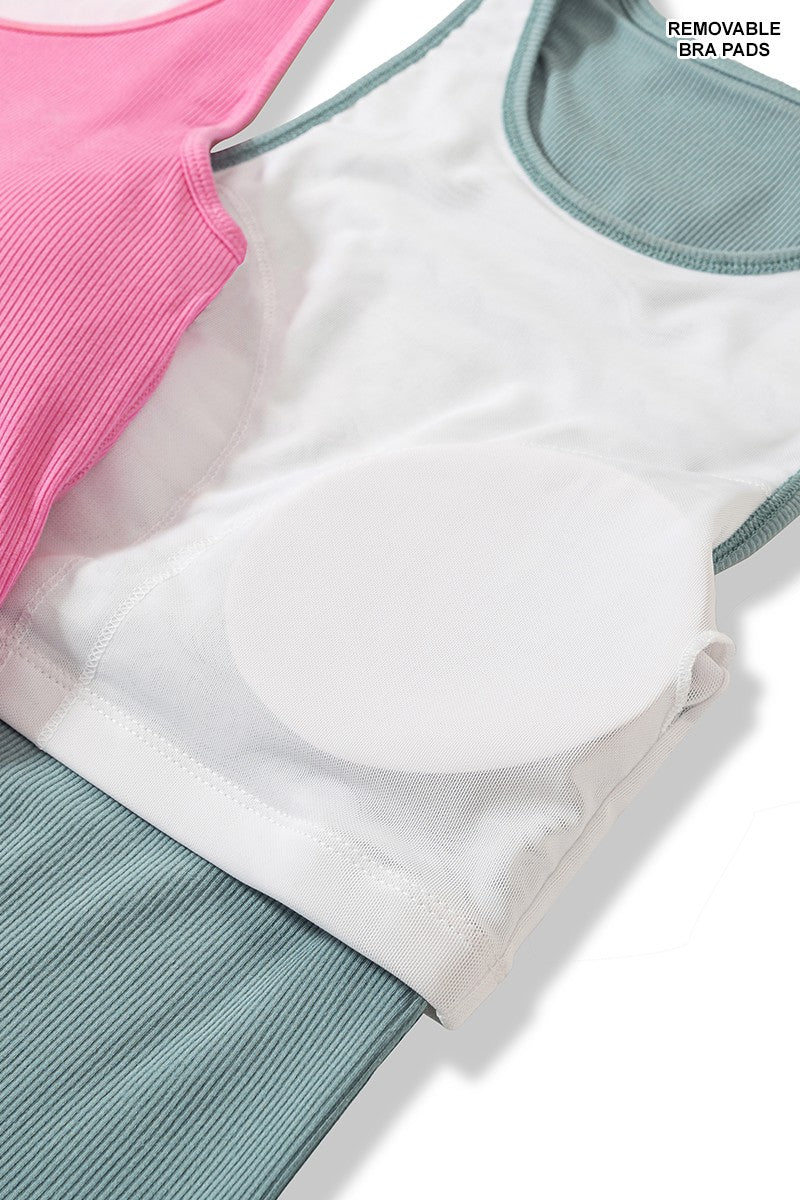 Miles Ahead Racerback Ribbed Tank- 5 Colors!