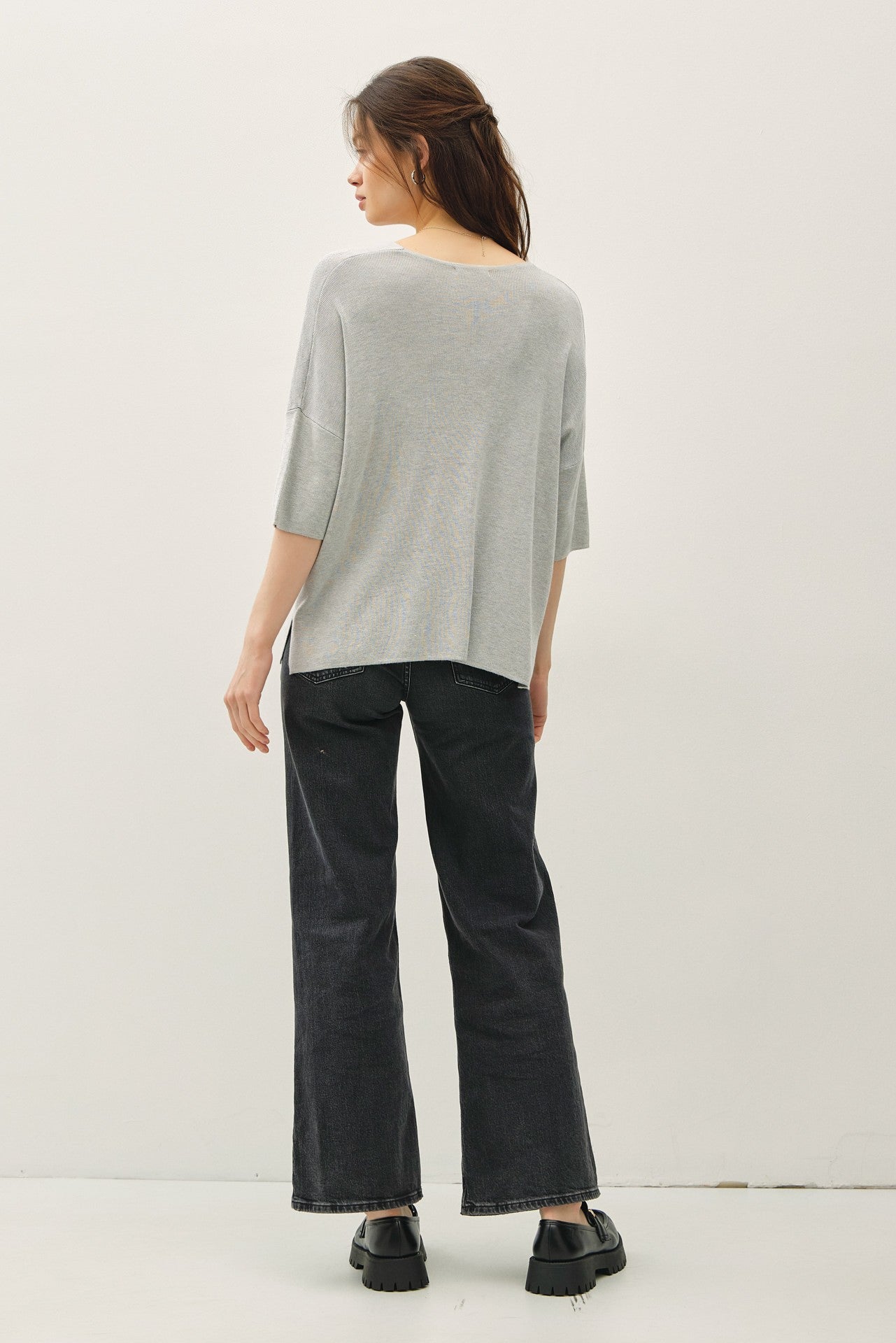 Lounge Cloud Half Sleeve Sweater Top