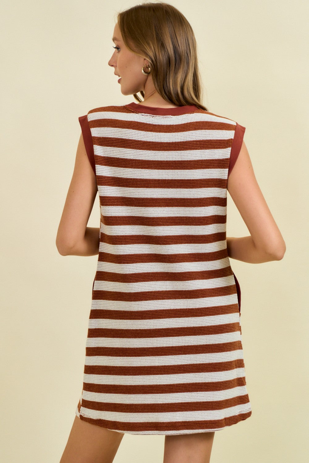 Striped Knit Mini Dress