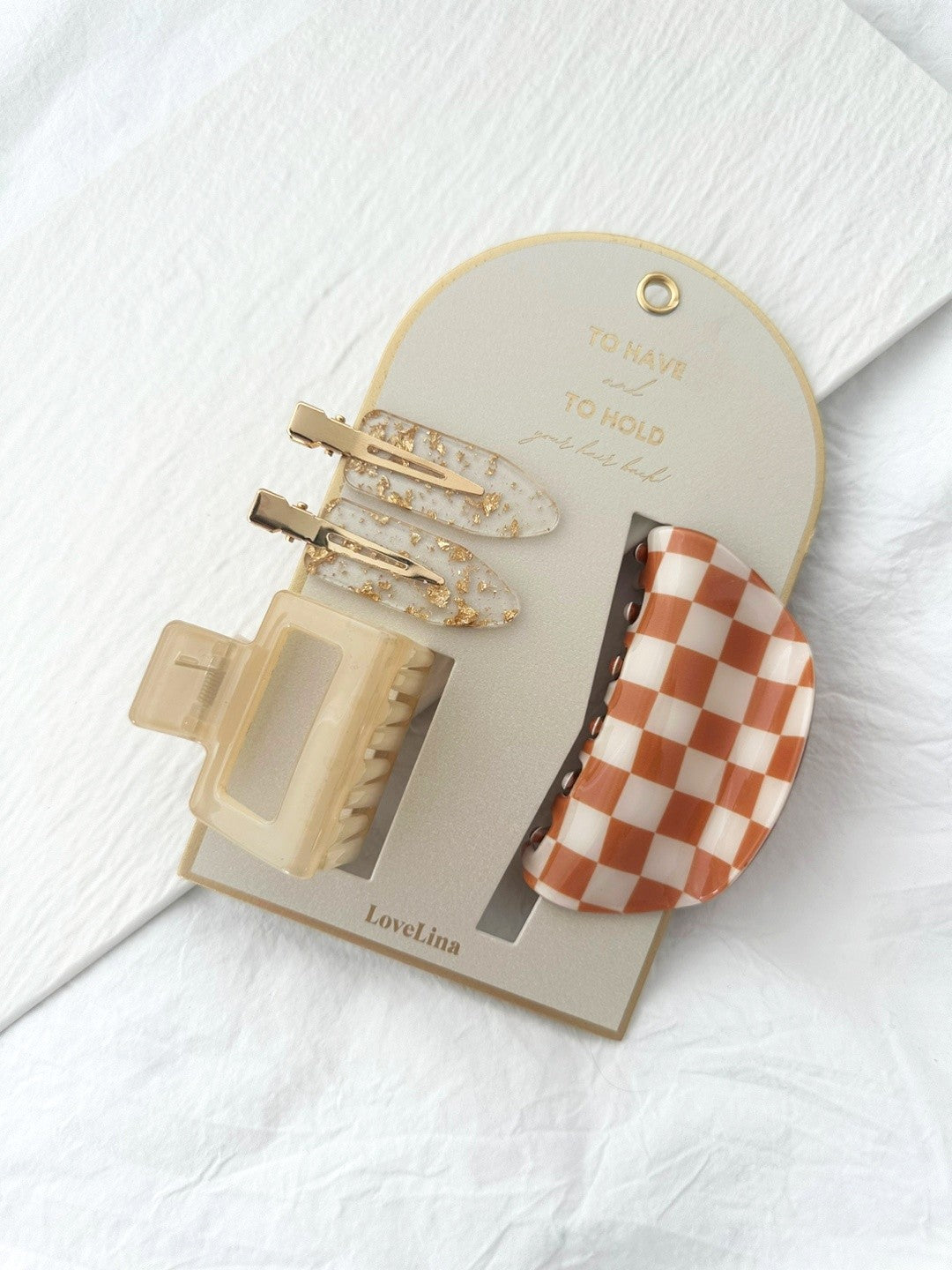 3PC Assorted Hair Clip Set- 2 Colors!