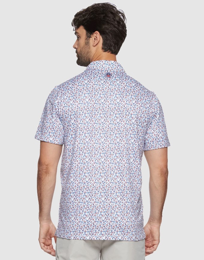 Frisco SS Margarita Print Performance Polo