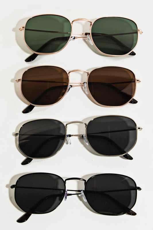 Thin Metallic Frame Fashion Sunglasses- ASSORTED!