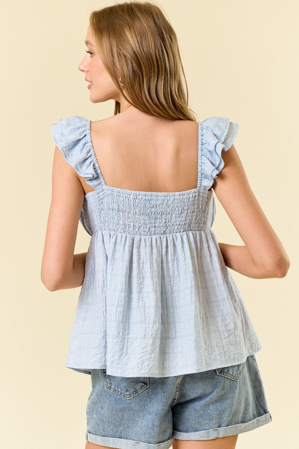 Up The Hill Smock Baby Doll Top