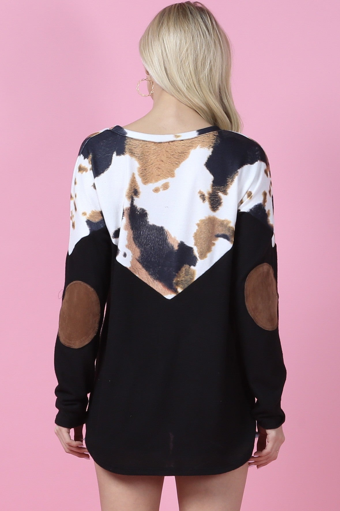 DOORBUSTER: Bessie Cow Spotted Hacci Top